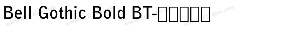 Bell Gothic Bold BT字体转换